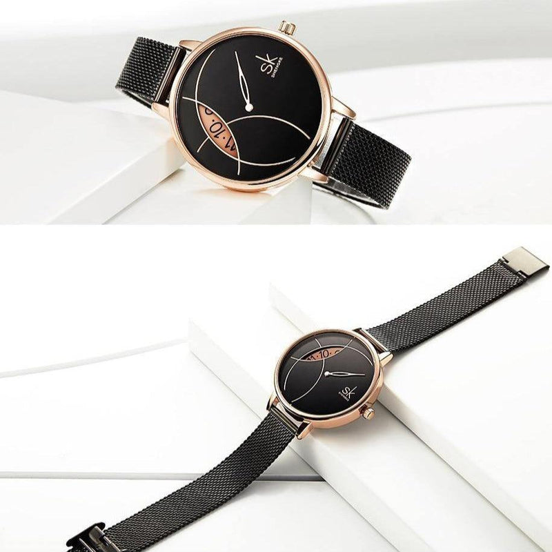Relógio Shengke Feminino Design Inovador REL 46 Miss Bella Imports 